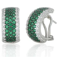 Orecchini Artlinea Donna in Argento Zircone ZOR098VE-LL - ZOR098VE-LL